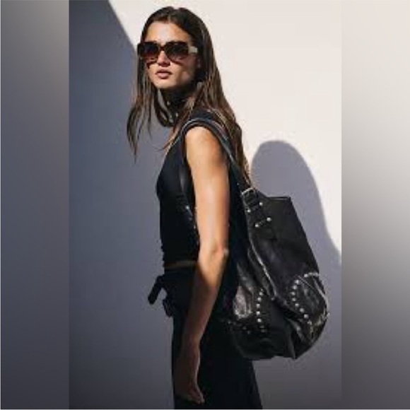 Free People Bushwick Leather Tote NWT - Picture 3 of 17